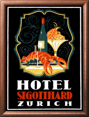 Hotel St. Gotthard, Zurich by Otto Baumberger Pricing Limited Edition Print image