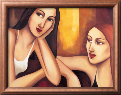 Two Women by Rachel Deacon Pricing Limited Edition Print image