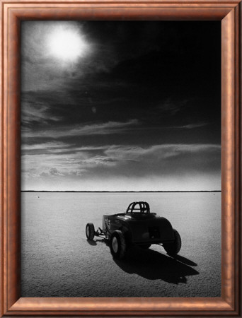 Salt Flat Roadster And Sun by David Perry Pricing Limited Edition Print image