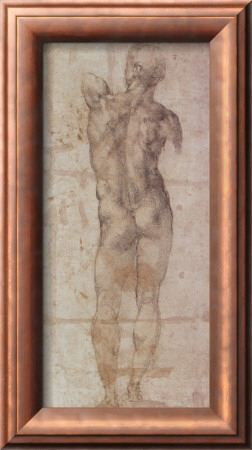 Male Nude by Michelangelo Buonarroti Pricing Limited Edition Print image