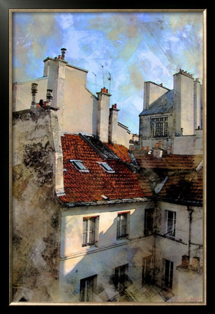 Red Roof In Paris, France by Nicolas Hugo Pricing Limited Edition Print image
