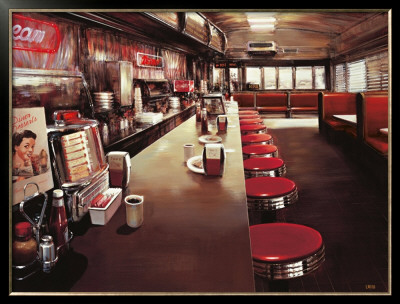 Diner In Manhattan by Luigi Rocca Pricing Limited Edition Print image
