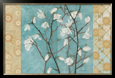 Patterned Magnolia Branch by Kathrine Lovell Pricing Limited Edition Print image