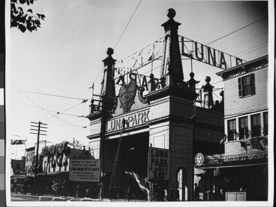 Ornate Entrance To Luna Park, Part Of Coney Island Amusement Park Where Entrance Fee Is 10 Cents by Wallace G. Levison Pricing Limited Edition Print image