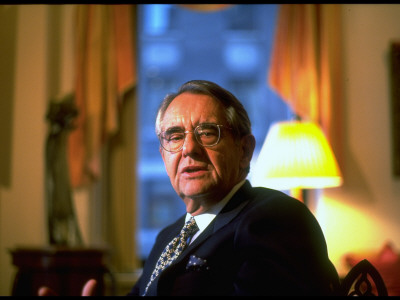 Former Commerce Secretary Peter G. Peterson During Time Interview At His Manhattan Apartment by Ted Thai Pricing Limited Edition Print image