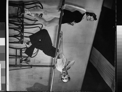Choreographer Antony Tudor Demonstating A Difficult Gesture To Ballerina Alicia Markova by Alfred Eisenstaedt Pricing Limited Edition Print image