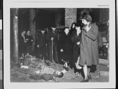 Horrified Citizens Of Ludwigslust, Germany, Inspecting Carnage At Nearby Concentration Camp by Jack Clemmer Pricing Limited Edition Print image