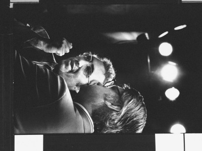 Unidentified Member Of Press Corps Speaking With Man During Break In Watergate Hearings by Gjon Mili Pricing Limited Edition Print image