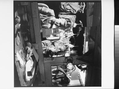 Three Showgirls Reflected In Mirror In Dressing Room At Copacabana Nightclub In Nyc by Gjon Mili Pricing Limited Edition Print image