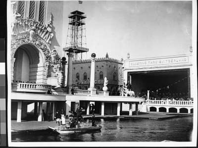 People Getting Out Of A Boat At The Entrance Of Dreamland, Coney Island by Wallace G. Levison Pricing Limited Edition Print image