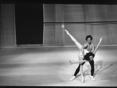 Nyc Ballet Dancers Rehearsing For Production Of The Afternoon Of A Faun by Gjon Mili Pricing Limited Edition Print image