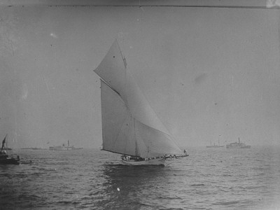 A Large Sailboat Out At Sea by Wallace G. Levison Pricing Limited Edition Print image