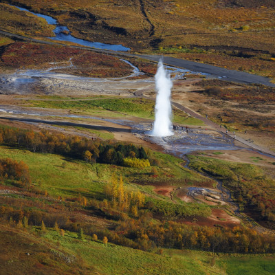 High Angle View Of A Fountain On A Landscape by Thorsten Henn Pricing Limited Edition Print image