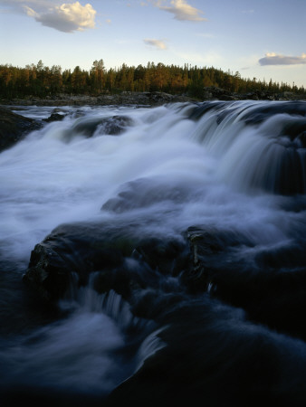 Rapids, Kultsjoaan, Lappland, Sweden by Anders Ekholm Pricing Limited Edition Print image