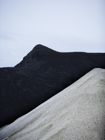 Heap Of Sand In Front Of A Mountain by Atli Mar Pricing Limited Edition Print image