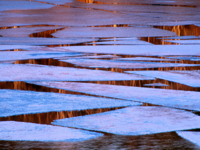 Ice Formations Floating On A Lake by Ingemar Aourell Pricing Limited Edition Print image