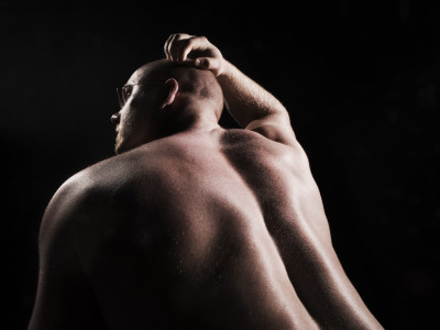A Muscular, Naked Man by Gunnar Svanberg Skulasson Pricing Limited Edition Print image