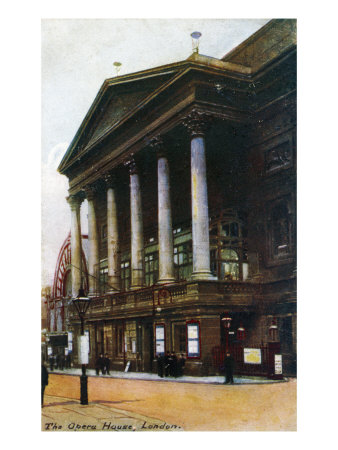 Royal Opera House London, Exterior Of Famous Facade by Thomas Dalziel Pricing Limited Edition Print image