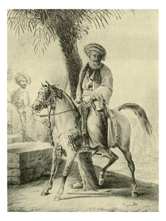 Muhammad Ali Of Egypt On Horseback by William Hole Pricing Limited Edition Print image