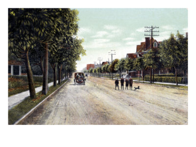 New York City - Avenue C In Flatbush, Brooklyn, Early 20Th Century by Hugh Thomson Pricing Limited Edition Print image