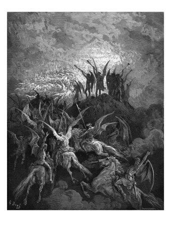 Paradise Lost, By John Milton: The Rebel Angels Are Summoned To The Conclave In Pandaemonium by Gustave Doré Pricing Limited Edition Print image