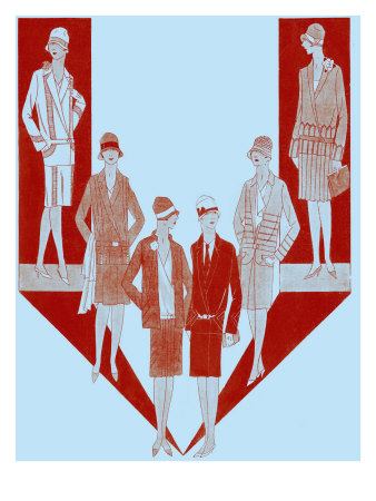Fashionable Ladies Suits, Autumn 1927 by Gustave Dore Pricing Limited Edition Print image