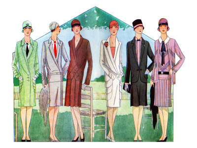 Fashionable Coats And Suits In The Late 1920S by Gustave Dore Pricing Limited Edition Print image