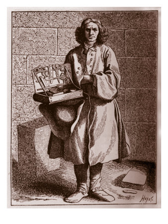 Daily Life In French History: A Haberdasher (Scissors, Knives, And Combs) In 18Th Century Paris by William Hole Pricing Limited Edition Print image