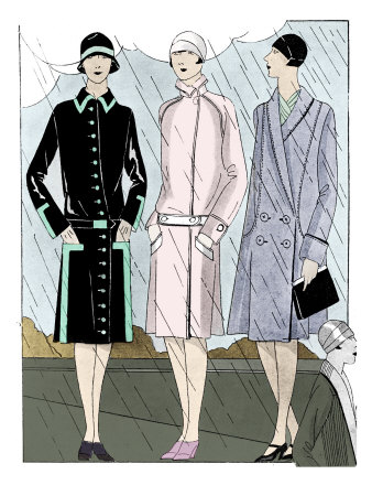 Fashionable Raincoats In The Late 1920S by Gustave Dore Pricing Limited Edition Print image