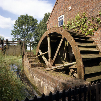 Stockwith Mill, Lincolnshire, England, Decaying Water Wheel Before Restoration by Lucinda Lambton Pricing Limited Edition Print image