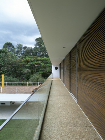 14 Bis, House In Brazil, Balcony, Architect: Isay Weinfeld by Alan Weintraub Pricing Limited Edition Print image