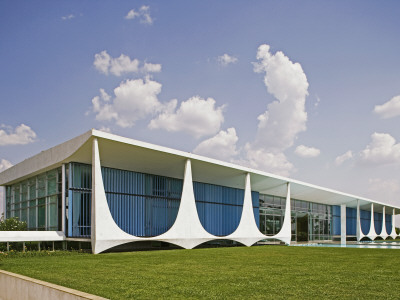 Palacio Da Alvorada, Alvorada Palace - Official Residence Of President Of Brazil, 1958, Niemeyer by Alan Weintraub Pricing Limited Edition Print image