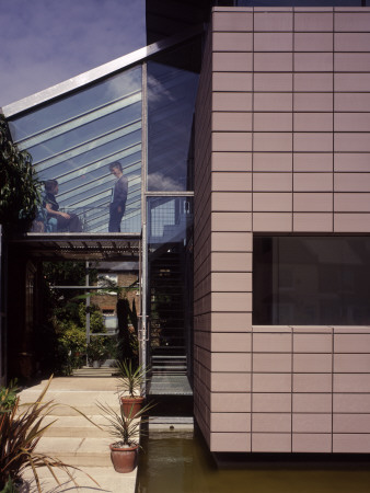 Private House Bhm, London, Courtyard Adjacent To Accommodation, Burd Haward Marston Architects by Charlotte Wood Pricing Limited Edition Print image