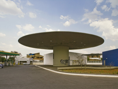 Brasilia - Gas Station, Architect: Oscar Niemeyer by Alan Weintraub Pricing Limited Edition Print image