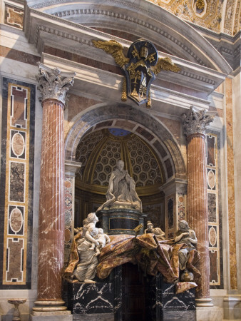 Doorway And Statues, St Peter's Basilica, Vatican City, Rome, Italy by David Clapp Pricing Limited Edition Print image