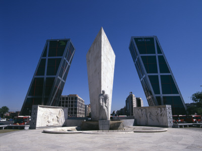 Torres Kio, Puerta De Europa, Plaza De Castilla, Madrid, Architect: Johnson, Burgee And Cardillo by David Mark Soulsby Pricing Limited Edition Print image