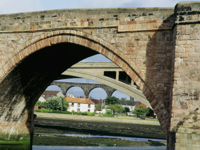 Bridges At Berwick On Tweed Northumberland, Architect: R, Stephenson, Mouchel And Ptns by Colin Dixon Pricing Limited Edition Print image