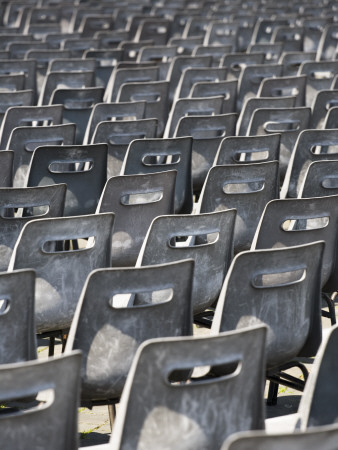 Rows Of Chairs At 'An Audience With The Pope' St Peter's Basilica, Vatican City, Rome, Italy by David Clapp Pricing Limited Edition Print image