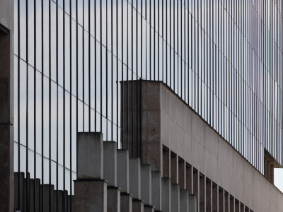 North Facade Of Edificio De Usos Multiples - Council Building, Leon, Spain by David Borland Pricing Limited Edition Print image