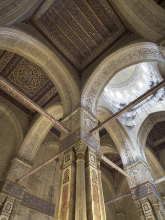 Al-Rifa'i Mosque, Cairo, 1869-1912, Ceiling, Architect: Husayn Fahmi Pasha Al-Mi'mar by David Clapp Pricing Limited Edition Print image