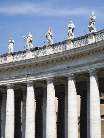 Statues St Peter's, Piazza Di San Pietro, Vatican City, Rome, Italy by David Clapp Pricing Limited Edition Print image