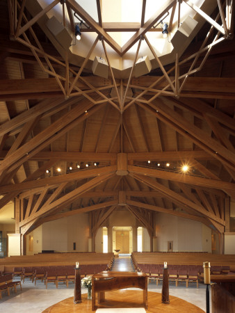 St, Maximillian Kolbe Church, Westlake, California, The Altar, Architect: A C Martin And Partners by John Edward Linden Pricing Limited Edition Print image