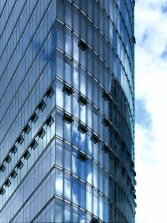 Sony Center, Berlin, 1993-2000, Detail Of Glazed Exterior, Architect: Murphy Jahn by John Edward Linden Pricing Limited Edition Print image