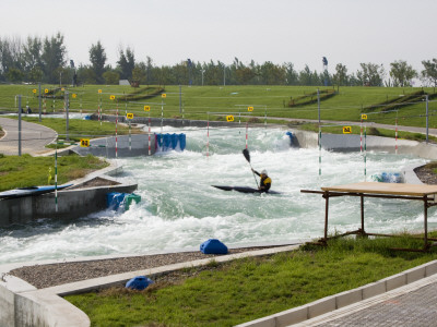 Beijing Olympics 2008 - Canoe Kayak Slalom, Shunyi Olympic Rowing-Canoeing Park, Beijing, China by John Gollings Pricing Limited Edition Print image