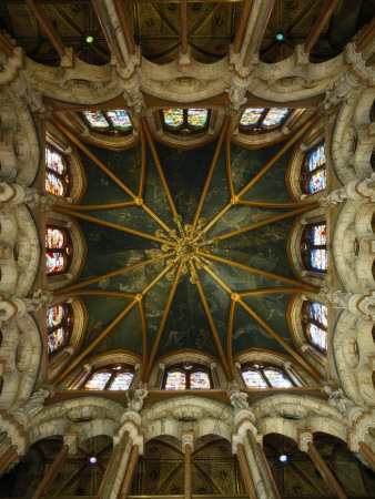 Mount Stuart, Isle Of Bute, Scotland, Ornate Vautled Ceilings In High Victorian Gothic Style by Lucinda Lambton Pricing Limited Edition Print image