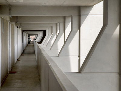 Brunswick Centre, Bloomsbury,London, Walkway, Patrick Hodgkinson, Levitt Bernstein Associates by Morley Von Sternberg Pricing Limited Edition Print image