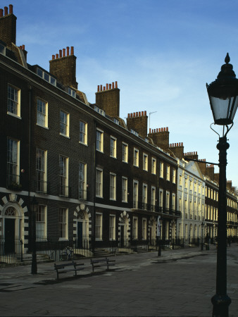 Bedford Square, Bloomsbury, London, 1775-1783 by Lucinda Lambton Pricing Limited Edition Print image