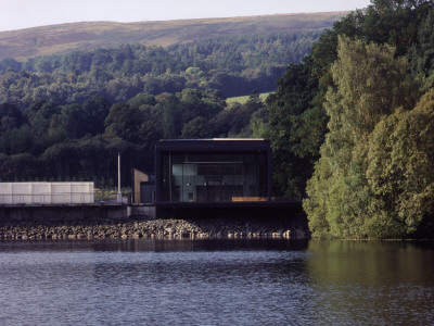 Gateway Orientation Centre, Loch Lomond, Scotland, View Across Loch, Bennetts Associates Architects by Keith Hunter Pricing Limited Edition Print image