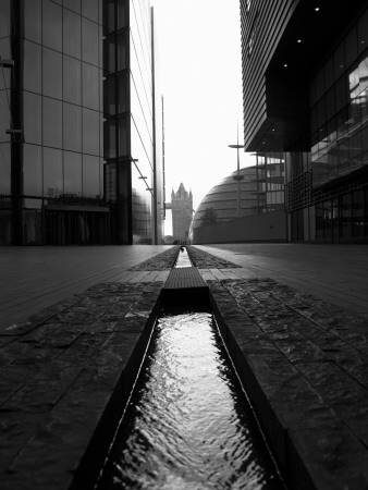 More Place Views Through To Tower Bridge City Hall In London's South Bank by Mark Bury Pricing Limited Edition Print image