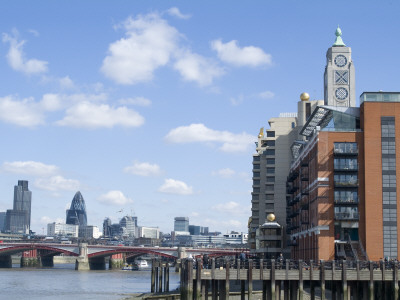 Oxo Tower Wharf, South Bank, London, 1800, Renovated 1929, Architect: Albert W, Moore Renovations by Natalie Tepper Pricing Limited Edition Print image